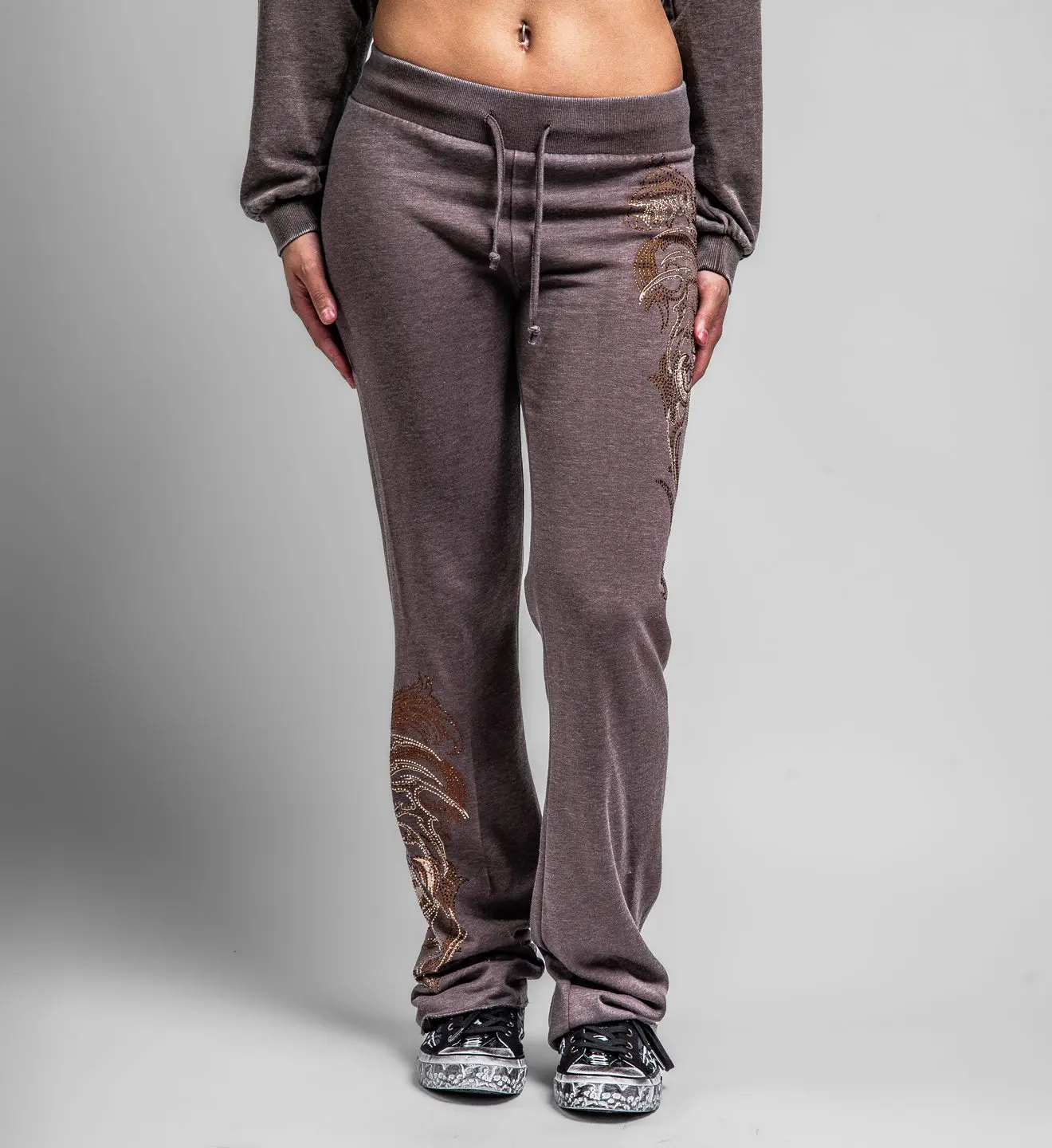 Affliction Women's Sweatpants Shred Fest Burn Out Affliction Women's Sweatpants Shred Fest Burn Out