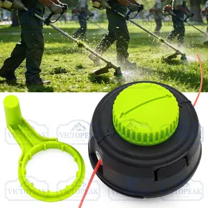Durable Nylon Line Mower Head Replacement, Industrial Grade Wear-Resistant, Portable Trimmer Head, Lightweight Pruning Tool