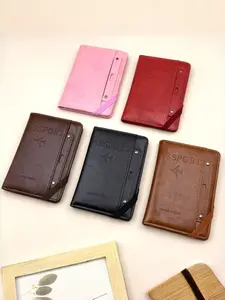 Anti-Scam Reid Passport Holder Passport Cover Passport Wallet Card Case Ticket Folder Travel Storage Bag Travel Essentials Multi-Functional Document Organizer