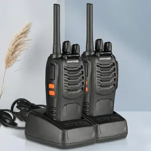 BF-88A 5W FRS Frequency Handheld Walkie Talkie Black (2pcs/Pair)