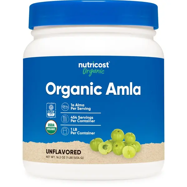 Nutricost Organic Amla Powder 1 Pound (Unflavored) 1 G per serving