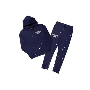 Raffer Navy Slim Fit Track Set