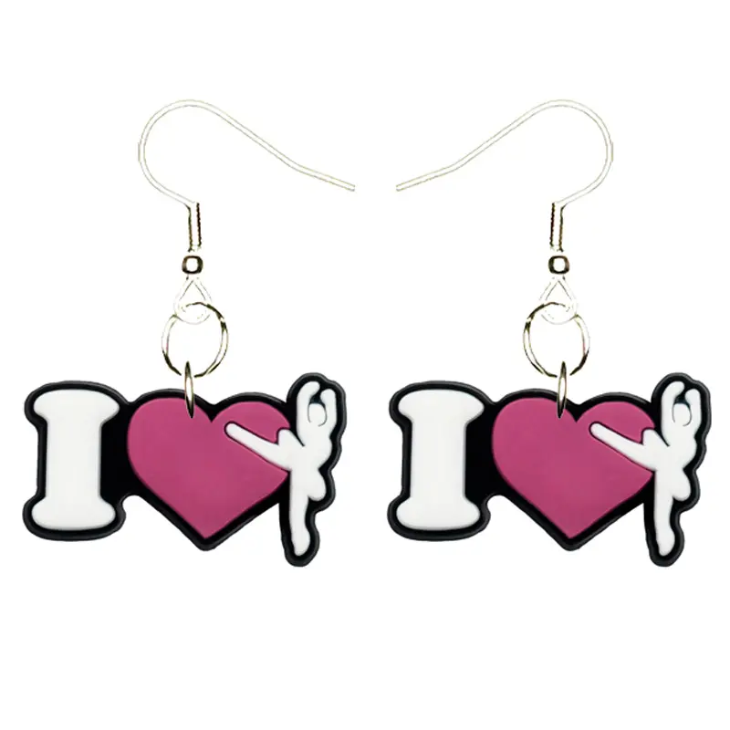 Ballet Ballerina Earrings Hypoallergenic Silver Plated Fishhooks Yazzle Dazzle Dance Slippers Tutu