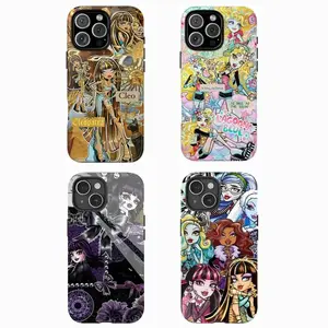 Monster High Smartphone Case - Cool Handheld Cellphone Accessory for iPhone 11,12,13,14,15,16,17 Pro Max,Plus,Mini - Spooky Baddie Core Ghoul School Aesthetic Heavy Duty Drop Guard for Devices