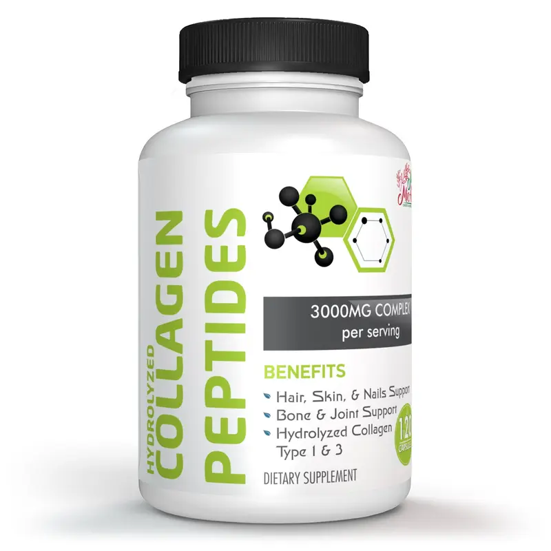 Collagen Peptides | Support Skin, Nails, Joints, Bones, Muscles, & Gut | Hydrolyzed Collagen Peptides | 120 Capsules