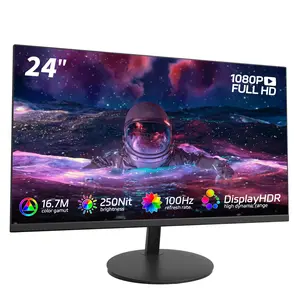 24 inch FHD 1080P Gaming Monitor – 100Hz,3ms,Frameless Design,AMD FreeSync,Low Motion Blur,Eye-Care Screen for Home Office & PS5,HDMI/DP,VESA Mount