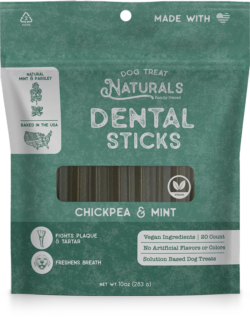 Chickpea & Mint Dental Sticks