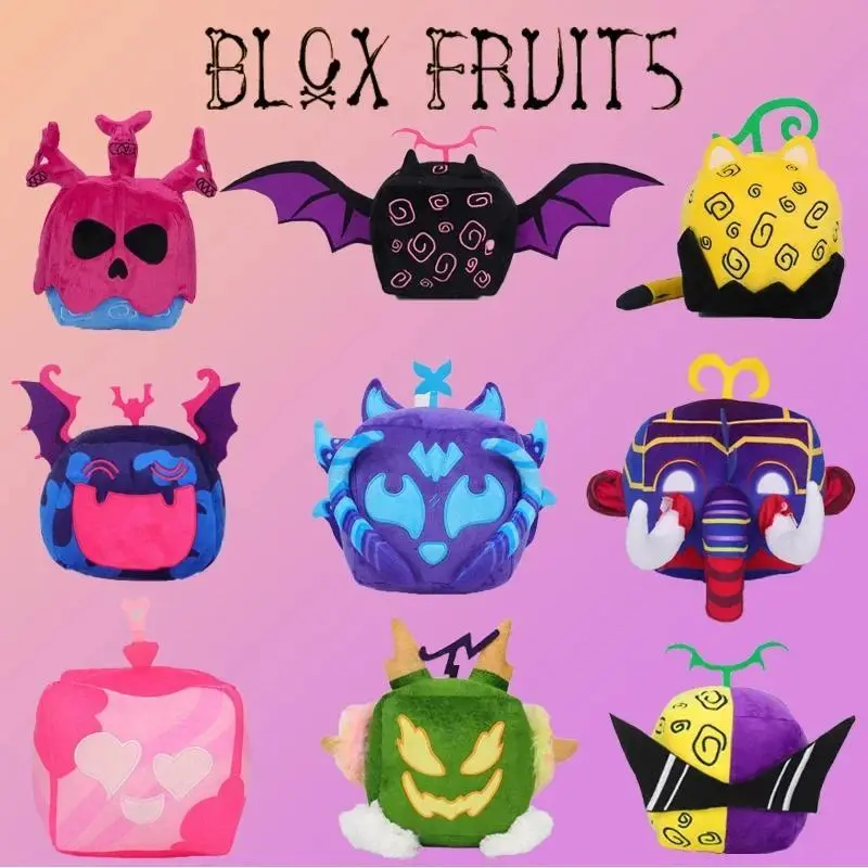 4.7" Blox Fruits Plush Toys Soft Stuffed Animal Hot Game Fruits Pillow Toy Birthday Gifts for Kids Boys Home Bedroom Decor Party