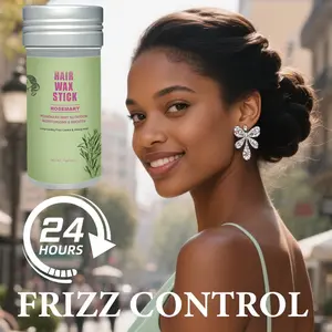 Rosemary Hair Wax Stick, Haircare, Long-Lasting Smooth Style, Controls Frizz and Curls, Fast Drying, Non-Sticky Texture, Mint Scented
