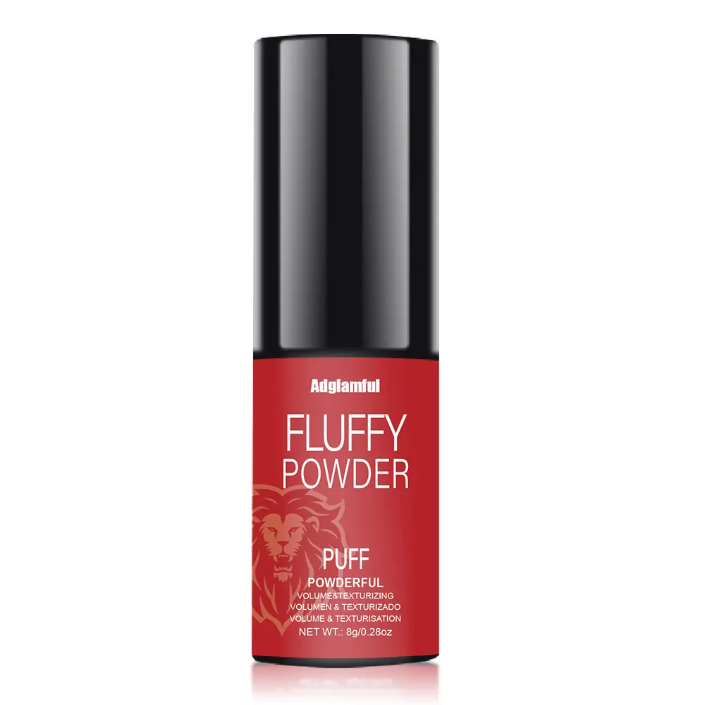 Adglamful Fluffy Dry Texturizing Hair Powder (8g) - Instant Volume, Oil Control, Matte Finish, Lightweight, Portable Puff Design, Easy Root Lift Styling, Long-Lasting Hold Mess-Free Hair Texture Powder for Men & Women, Dry Texturizing Hair Styling Powders
