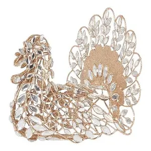 August & Leo 10.5 inch Jeweled Turkey Tabletop Décor