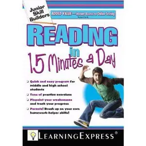 USED-Reading in 15 Minutes a Day: Junior Skills Builder [With Free Online Practice Exercises Access Code] by Learning Express (Paperback)