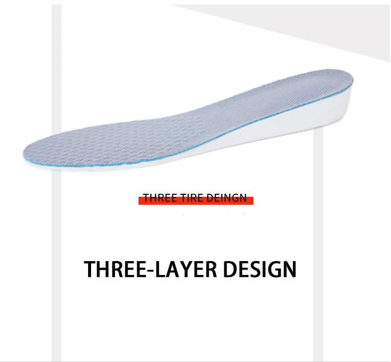Height Increase Insoles For Men/women 1.5/2.5/3.5 Cm Up Invisible Arch Support Orthopedic Insoles Shock Absorption Eva Material