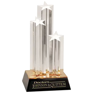 Personalized Crystal Award Plaque – Custom Engraved Recognition Trophy