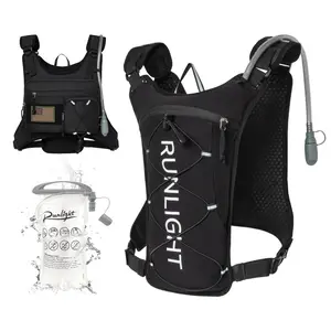 American Tactical Hydration Vest, with American Flag Logo, Outdoor Hydration Equipment for Running & Hiking, Multi-Pocket Design, No Worry About Item Storage, Jogging Equipment