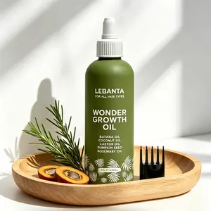 LeBanta Hair Growth Oil 4oz , natural batana oil mix with multiple plant oils, effective daily care to boost hair thickness and enhance hair strength