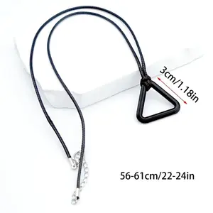 Anime Chainsaw Man Leather Chain Necklace Cosplay Prop Denji Pochita Ring Choker Gift Love