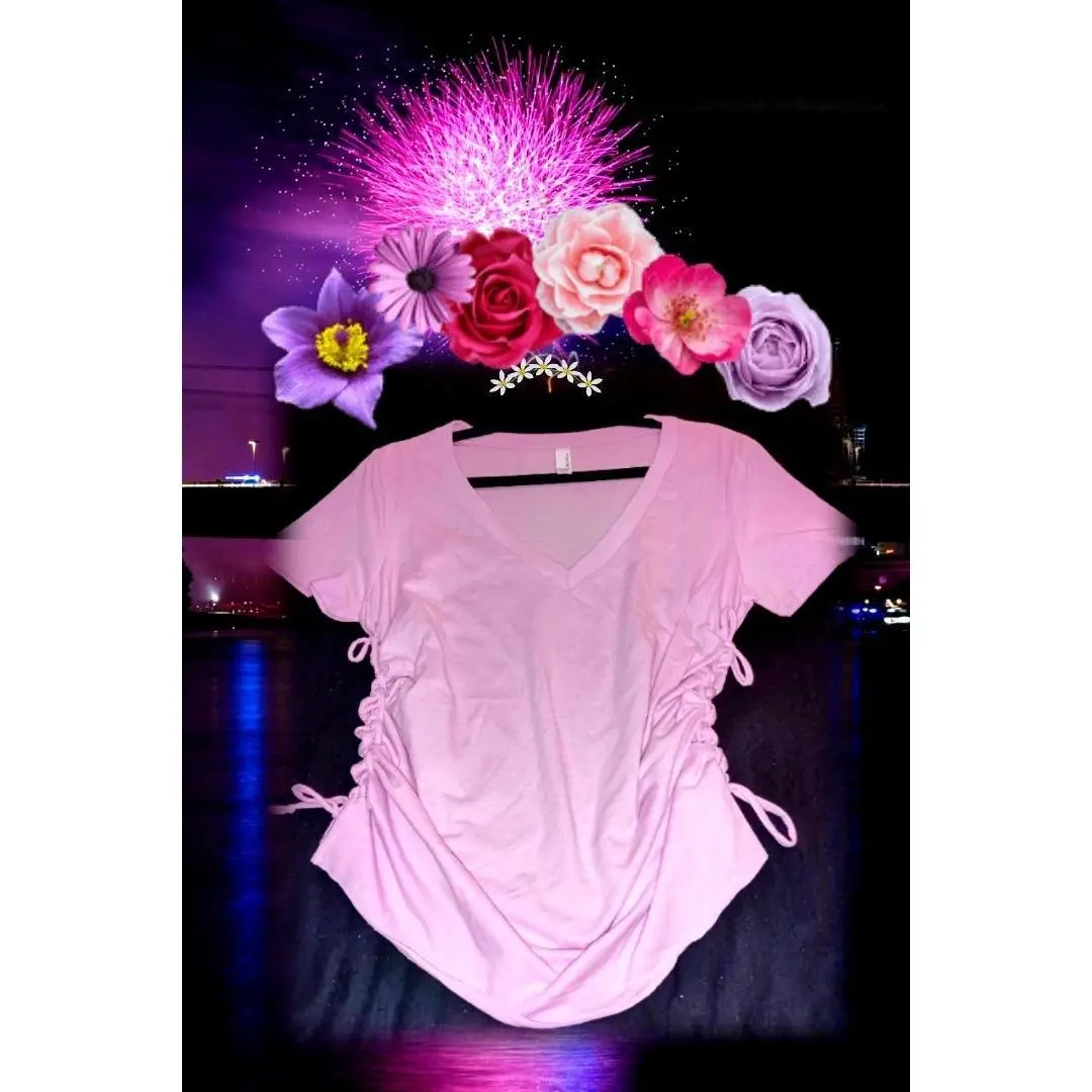 Lilac Lover Ruched Tee T-Shirt