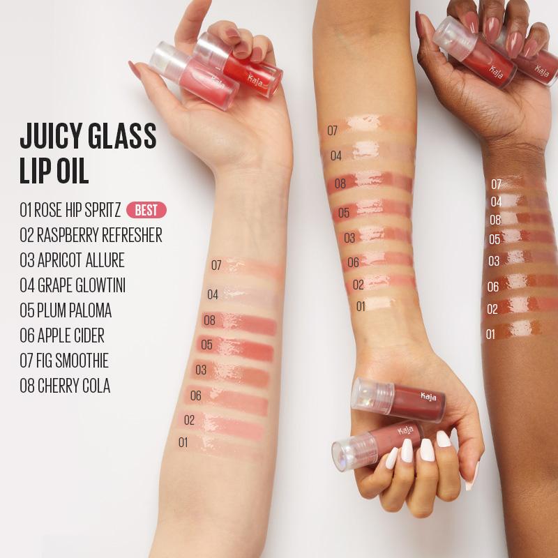 Kaja Korean Juicy Glass Lip Oil | Hydrating & Nourishing Lip Oil Lip Gloss, Juicy and High-shine Finish, Infused With Fruit Seed Oil, Lipgloss Lipstick Makeup Glossy Moisturizer Plump Transfer-proof