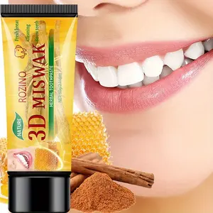 60g 3D Miswak Herbal Toothpaste, natural ingredients, effectively cleans teeth, freshens breath, teeth as white as snow