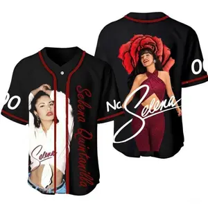Custom Vintage Selena Baseball Jersey – 90s Selena Quintanilla Tribute Shirt, No-Fade Colors, Wash After Wash, Soft Touch