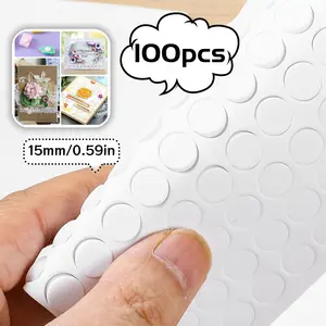 100pcs Convenient Adhesive Wedding Decoration Balloons, DIY Seamless Two-Sided Glue for Wall Poster Display, Perfect for Festive Parties