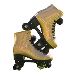 ARCHIE-30 Gold Hologram Women's Roller Skates