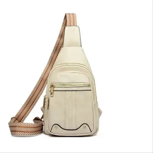 【Local Delivery】Maxoner New Women's Chest Bag Crossbody Bag PU Soft Leather Simple And Fashionable Large Capacity Mobile Phone Wallet Shoulder Bag Travel Essentials