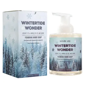 ROMIIE ZOI Christmas Foaming Hand Soap with Gift Box- Wintertide Wonder, Infused with Winter Woods- 500ml/ 16.8oz Nail Aroma