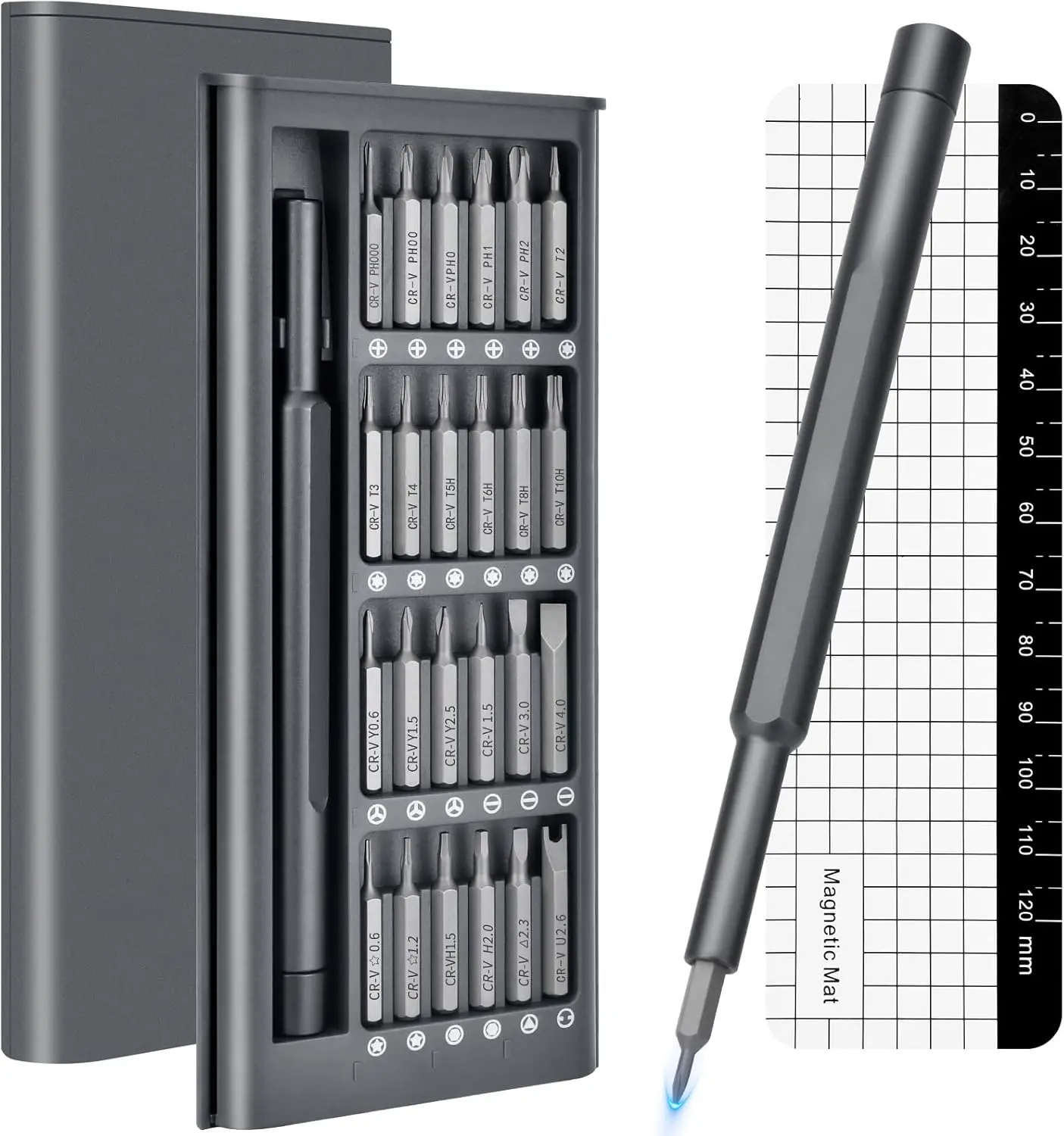 25-in-1 Compact Precision Mini Screwdriver Set, Versatile Magnetic Tool Kit with Small Torx Bits & Drill Bits, Practical Repair Tool, Ideal Gift for Men, Versatile Tool Kit