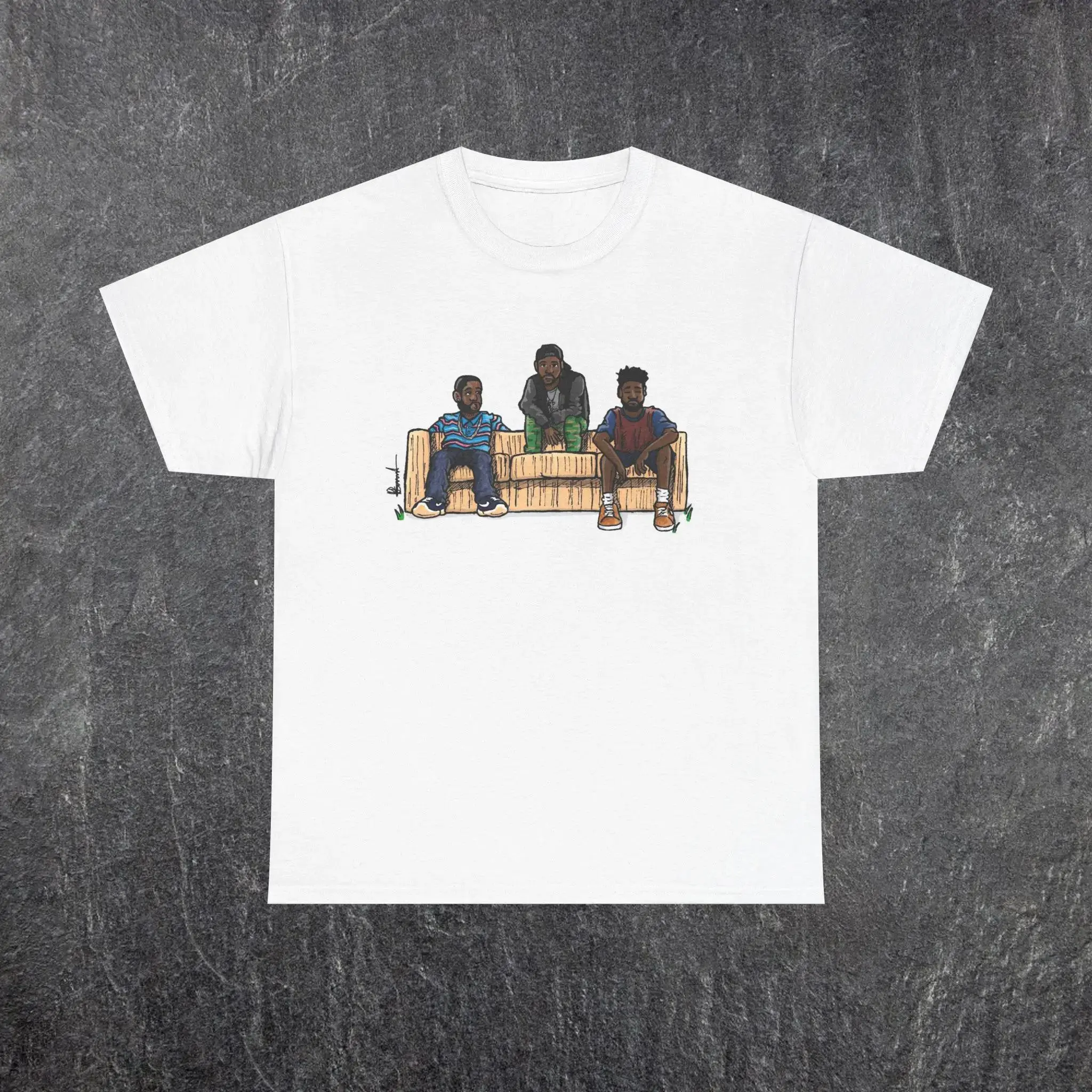 Men's Atlanta Couch Short-Sleeve T-Shirt, Casual Classic Top, Multi-Size Menswear