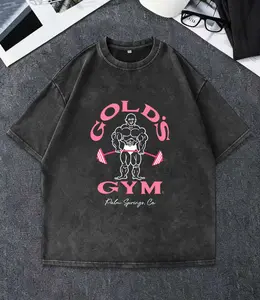 90s Palm Springs Gold’s Gym Vintage Washed Tee – Retro Street Style Limited Edition Unisex