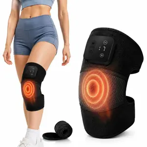 Nekteck 3 In 1 Cordless Heated Knee Massager - 5 Heat Levels 3 Massage Modes 2000mAh Rechargeable Type C Charging 20 Mins Timed Cycle Portable For Home Office Car Perfect Wellness Gift For Mom Dad Elder Family