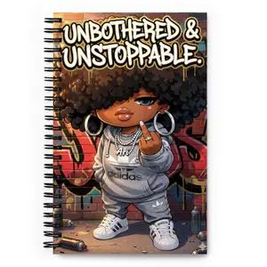 Motivational Soft-Cover Spiral Notebook, 5.5x8.5in, 140 Dotted Pages, Metal Wire-O Binding, Office Stationery Daily Companion
