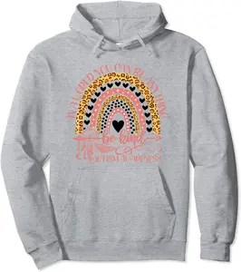Autism Awareness Be Kind Leopard Rainbow Choose Kindness Pullover Hoodie - Elizabethtej Shop 23B0BR548L9M
