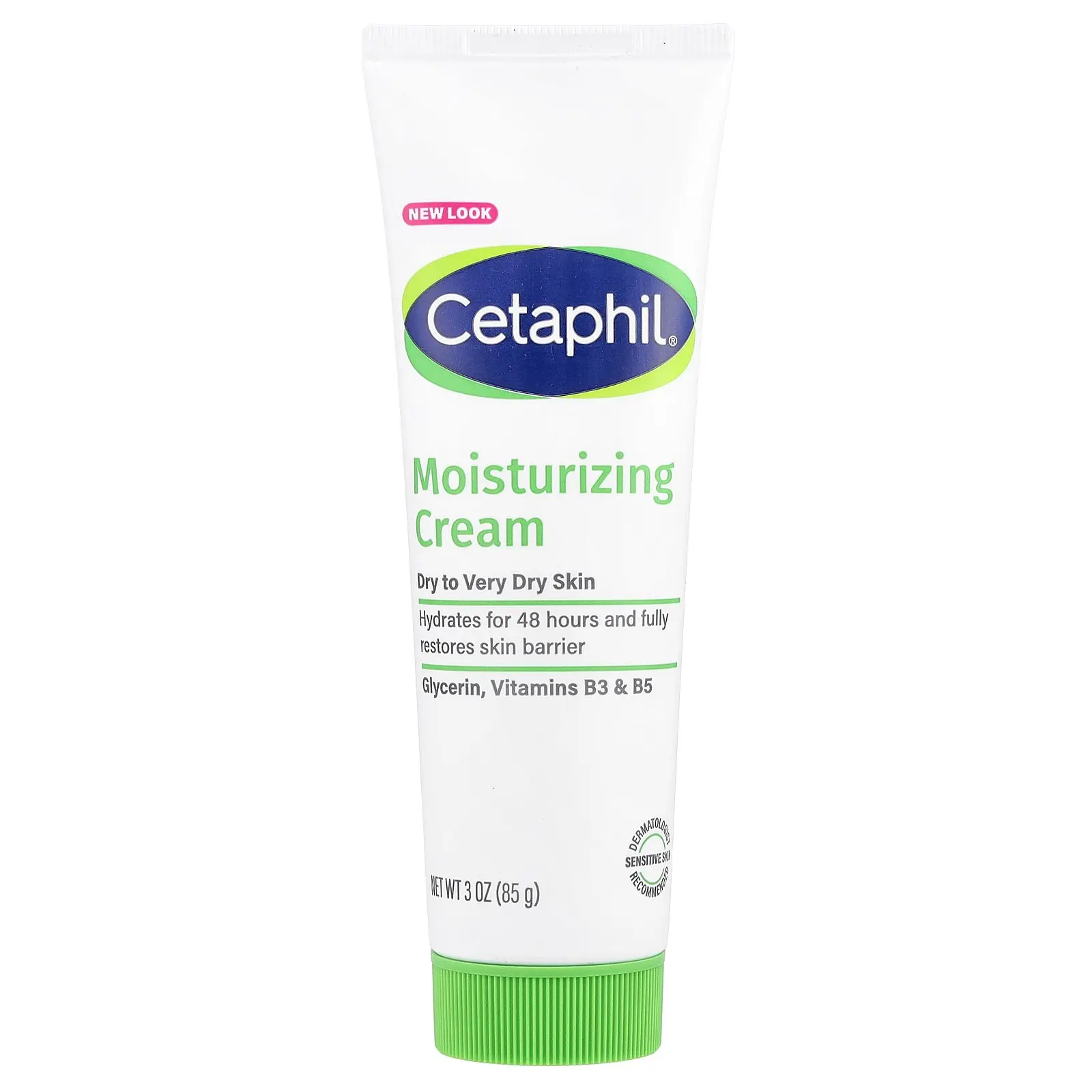 Cetaphil Moisturizing Cream, Fragrance Free, 3 oz (85 g)