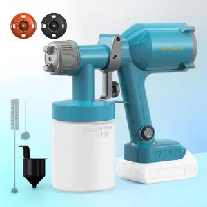 Tilswall Cordless Sprayer | Compatible with Dewalt or Makita 20V Battery, no battery in box | Easy to Use & Clean | Ultra Light Handheld Paint Spray Gun for Ceiling, Roof & High-Height Painting  Dreamer 400 DC