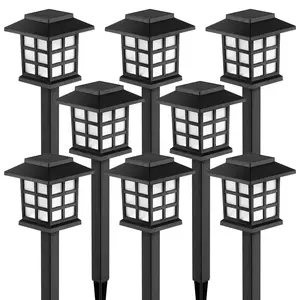 [2 Pack] Solar Garden Lights Outdoor Waterproof Landscape LED Lights Pathway Yard