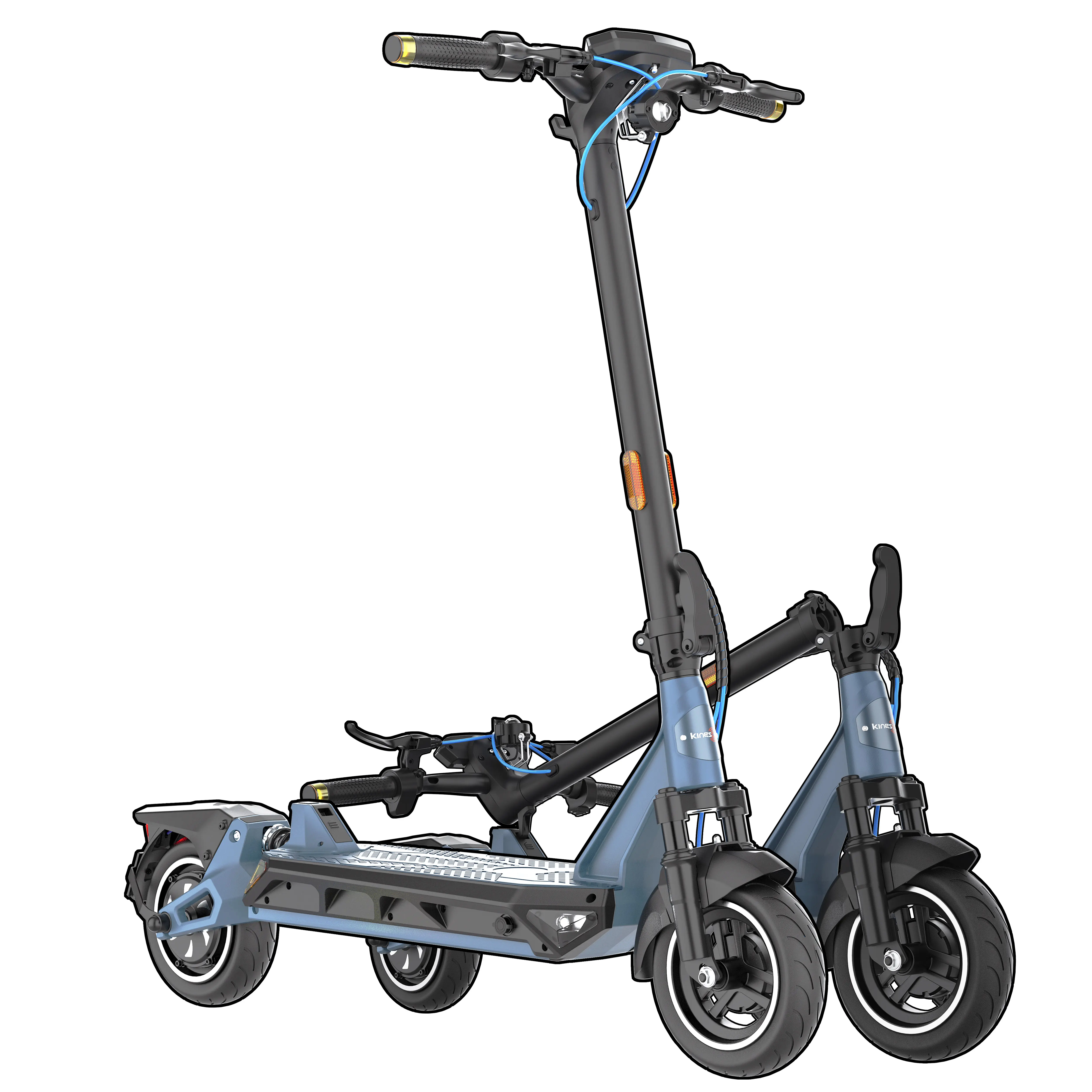 KingSong N12 Pro Foldable Electric Scooter for Adults, Cruise Control E-Scooter for Commuting & Campus Use (858Wh Battery, 1000W/1400W Motor, 31MPH, 50Mile Off-Road E-Scooter, UL2272 Certified)