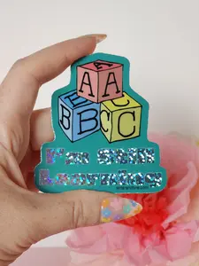 “I’m Still Learning” – Glitter Milestone Sticker