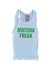 MATCHA RIBBED TANK TOP Funny Cutesy Alt Cute y2k Graphic Tank Slogan