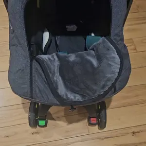 Orzbow Winter Baby Car Seat Cover with Front Zipper Door, Cold Weather Carseat Cover Canopy, Side Breathable, Rain, Snow, and Wind Proof