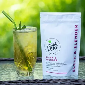 Sleek & Slender Organic Tea for Sugar Cravings, Metabolism & Digestion, Sugar-Free, Refreshing Cinnamon-Mint Flavor - Beverage