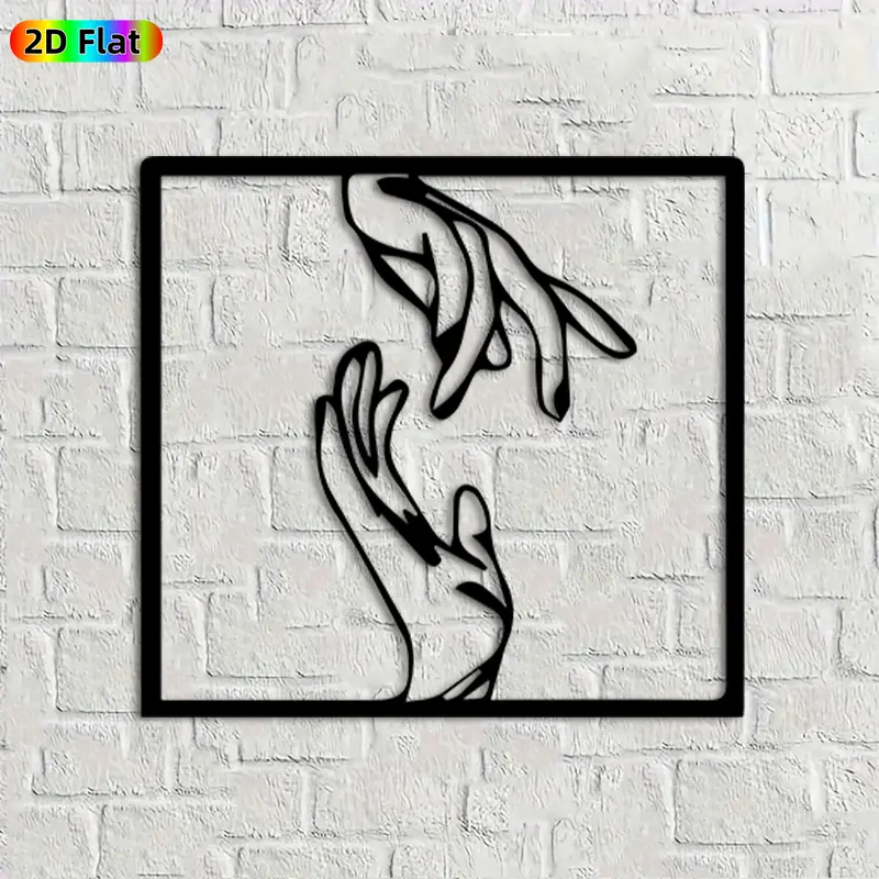 1pc Hands Metal Wall Art, Graceful Hands Statue Mural, Ideal Gift for New Year, Easter, Art Enthusiasts, Rust-Resistant Metal Wall Decor Wall Sculptures, Perfect for Living Room Wall & Garden Fence, Unique Home Decor Accent