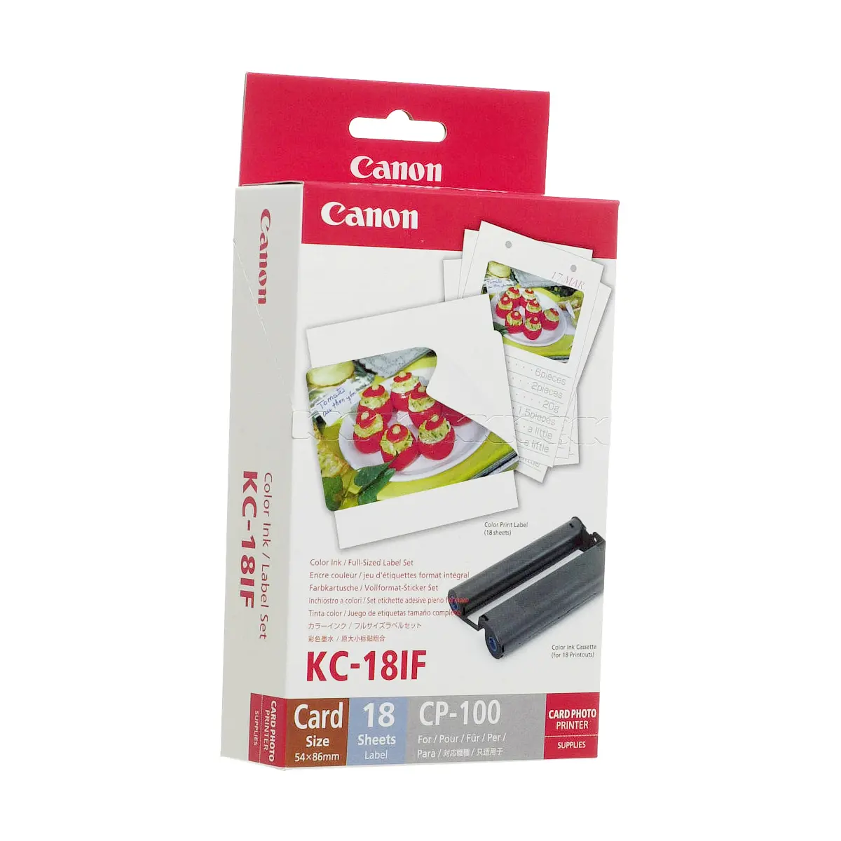 Canon Color Ink/Label Set KC-18IF Full Sized Label Set for CP Printers