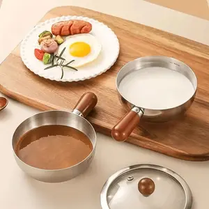 1pc Portable outdoor stainless steel stew pot, an ideal choice for outdoor cooking kitchen instant noodles, perfect for sauces, milk, hot chocolate, meat juices, oatmeal