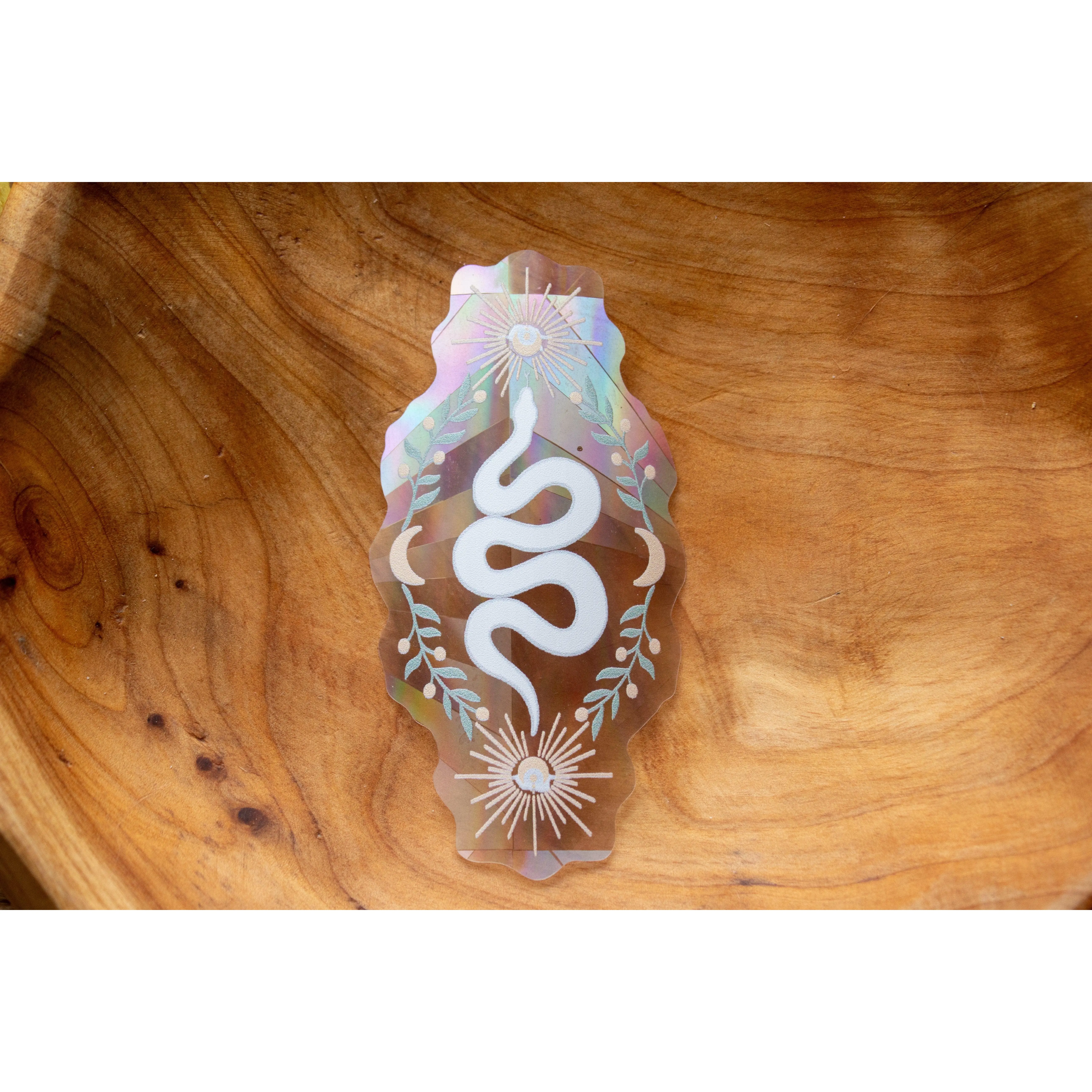 Celestial Serpent Suncatcher Rainbowmaker Window Cling | 4" x 2.5"