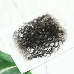 Women Edges HD Lace Reusable Invisible Lace 4C Curly Baby Hair Edge Strips 4pcs/Pack Lace Edges