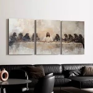 The Last Supper Religious Painting Printable Poster, Jesus Art, Leonardo Da Vinci Parable Bible Renaissance Christian Faith Shepherd