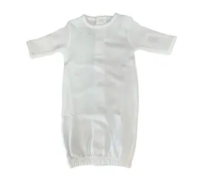 Micro Preemie Gown - White